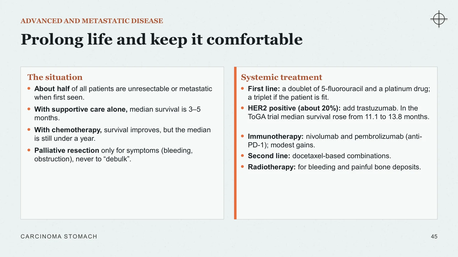 Slide 45: Prolong life and keep it comfortable