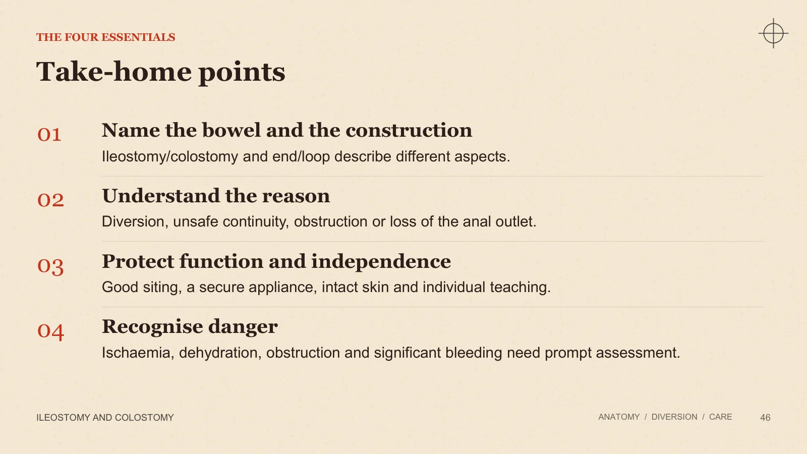 Slide 46: Take-home points