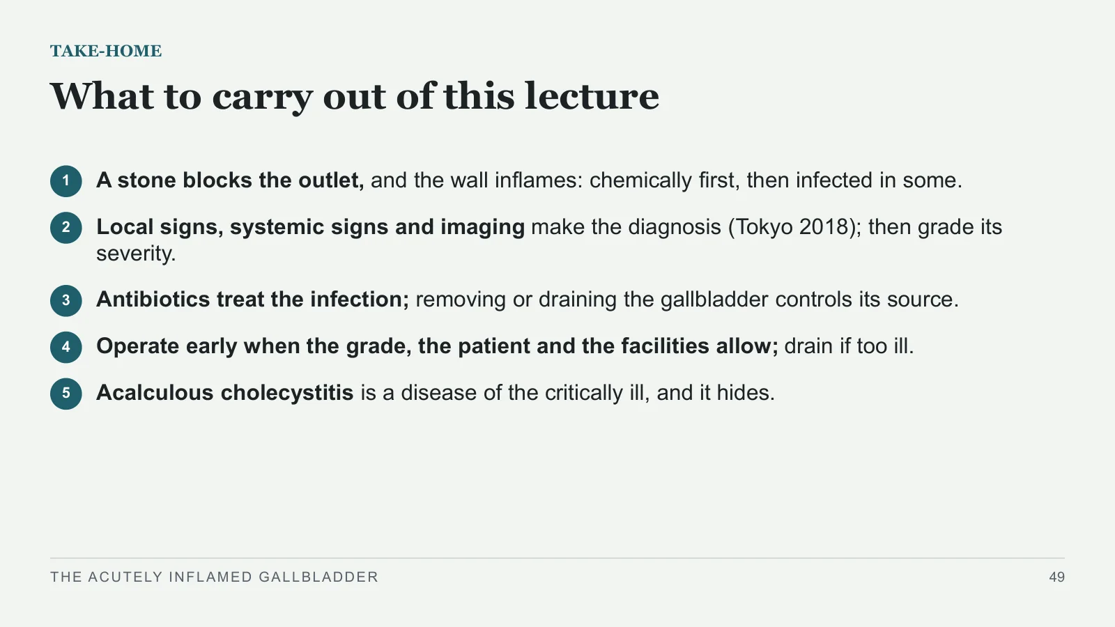 Slide 49: What to carry out of this lecture