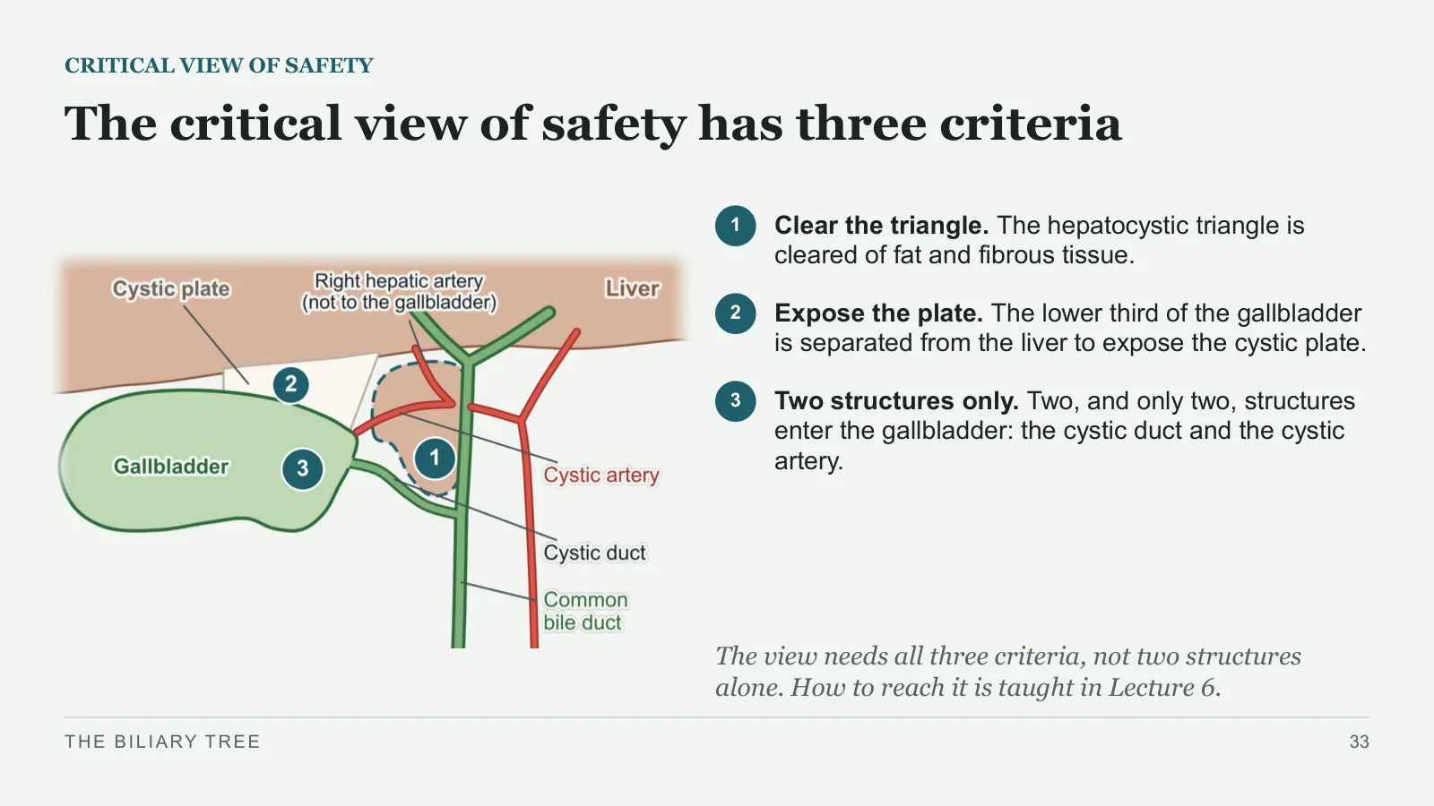 Slide 33: The critical view of safety has three criteria