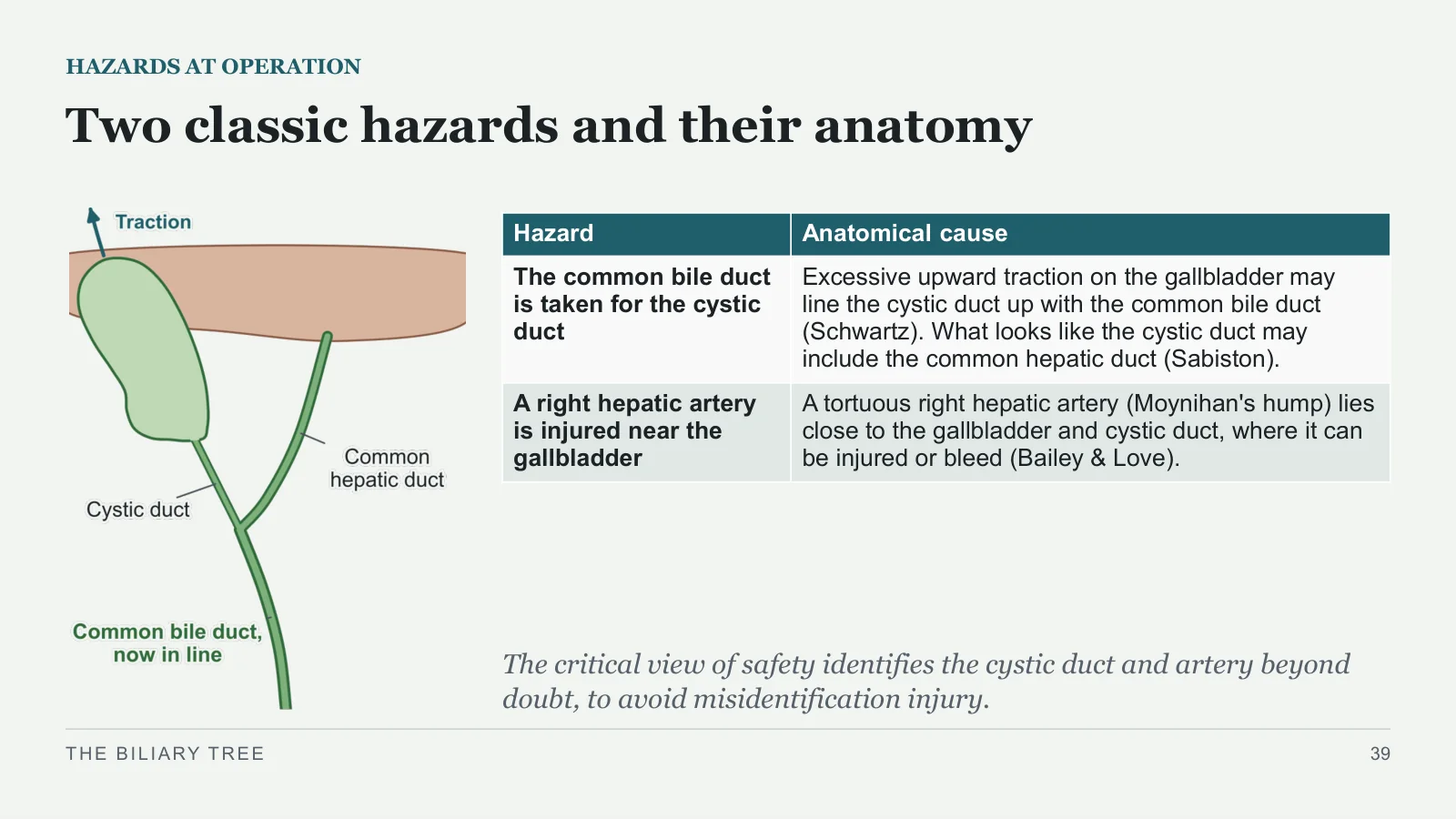 Slide 39: Two classic hazards and their anatomy