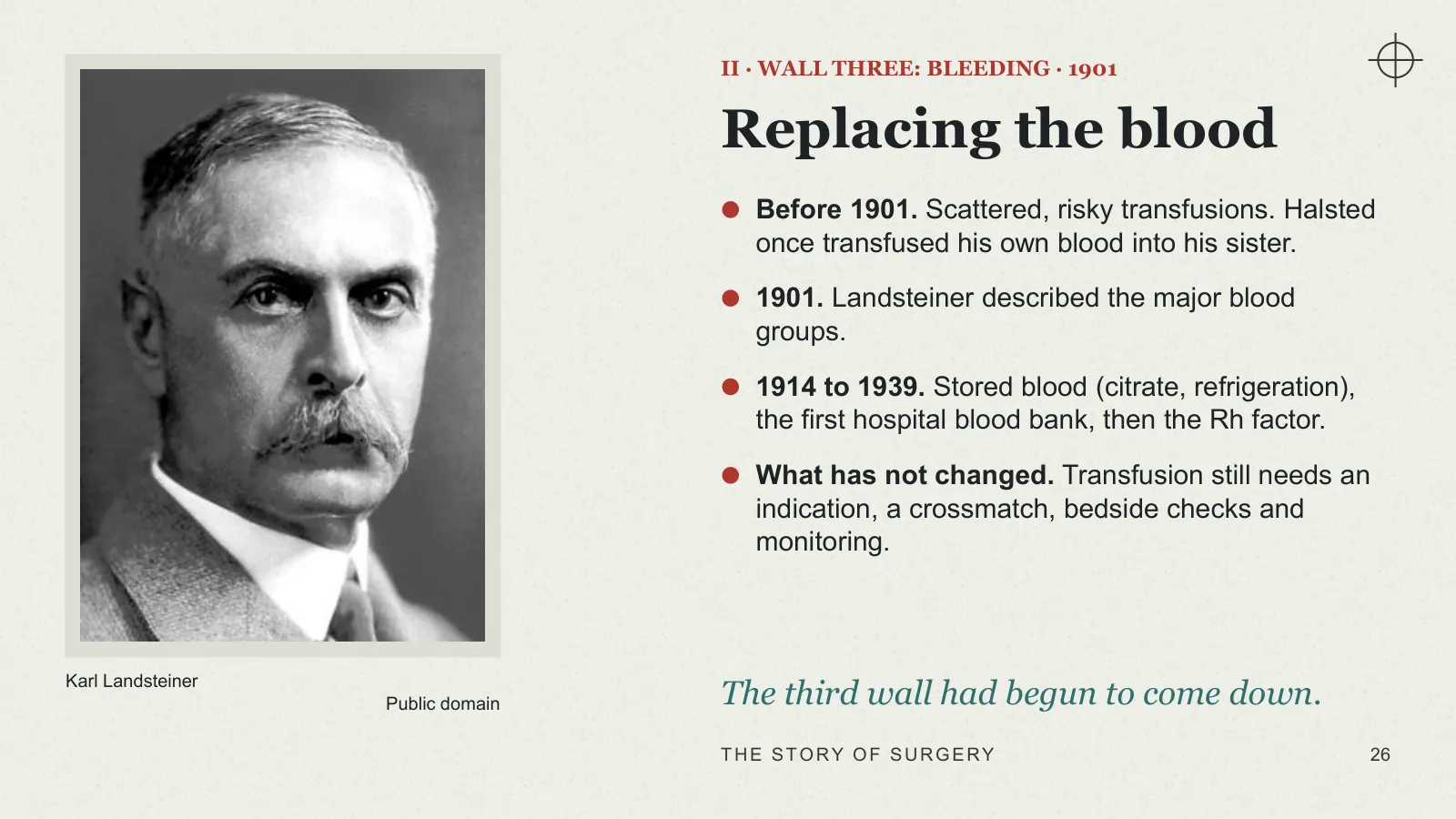 Slide 26: Replacing the blood